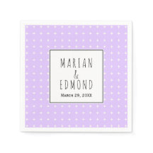 Lavender lila geometrische Typografie Hochzeit