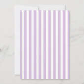 Lavender Lila Gray Nautical Wedding Einladung (Rückseite)