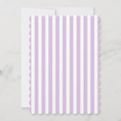 Lavender Lila Gray Nautical Wedding Einladung (Rückseite)