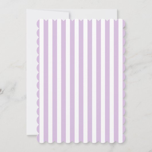 Lavender Lila Gray Nautical Wedding Einladung (Rückseite)