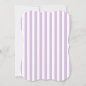 Lavender Lila Gray Nautical Wedding Einladung (Rückseite)