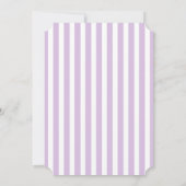 Lavender Lila Gray Nautical Wedding Einladung (Rückseite)