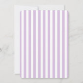 Lavender Lila Gray Nautical Wedding Einladung (Rückseite)