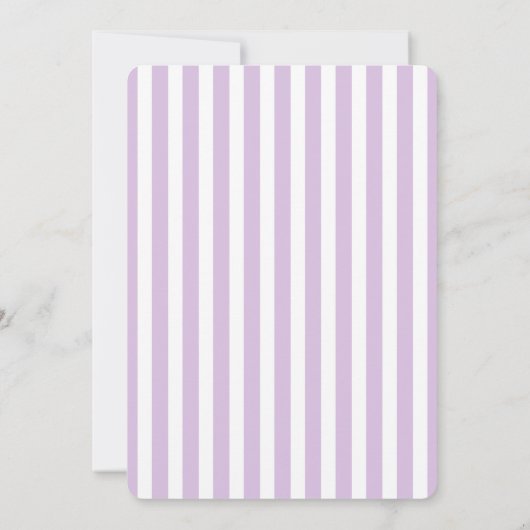 Lavender Lila Gray Nautical Wedding Einladung (Rückseite)