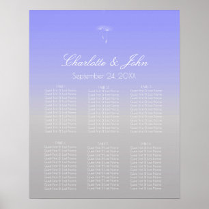 Lavender Lila Gray Ombre Pastell Chart Poste Poster