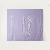 Lavender Lila Hintergrund Wandteppich (Vorderseite (Horizontal))
