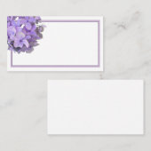 Lavender Lila Hydrangea Visitenkarte (Vorne/Hinten)