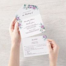 Lavender Lila in einer Hochzeitsfeier