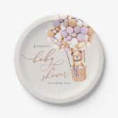 Lavender Lila können wir frühzeitig warten! Babypa Pappteller (Vorderseite)