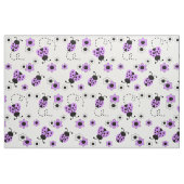 Lavender Lila Ladybug Lady Bug Floral Blume Stoff (Fat Quarter (45,7 x 55,9 cm))