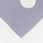 Lavender Lila mit Polka Dots Fleecedecke (Ecke)