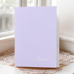 Lavender Lila Modern Script Monogram Girenname Bewerbungsmappe<br><div class="desc">Starten Sie den Ordner Lila Simple Modern Script Monogram Name Pocket. Das macht den perfekten 16 Geburtstag,  Hochzeit,  Brautparty,  Jubiläum,  Babydusche oder Junggeselinnen-Abschied Geschenk für jemanden,  der Lieben glamourösen Luxus und schicke Stile.</div>