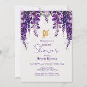 Lavender Lila Moderne Elegantes Brautparty Einladung (Vorderseite)