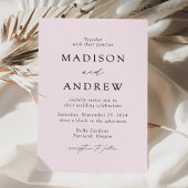 Lavender Lila Moderne Hochzeit Einladung