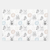 Lavender Lila Nachtschwärmer Geschenkpapier Set (Vorderseite 2)