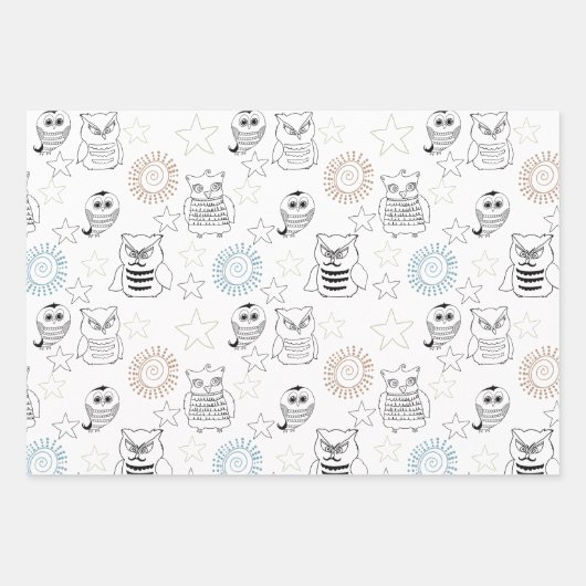 Lavender Lila Nachtschwärmer Geschenkpapier Set (Vorderseite 2)