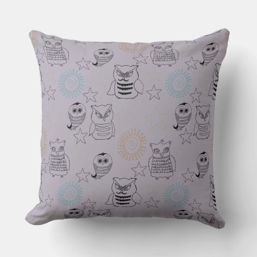 Lavender Lila Nachtschwärmer Kissen (Vorderseite)