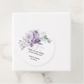 Lavender Lila Peonies White Rose Wedding Geschenkanhänger (Beispiel)