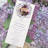 Lavender Lila Peony Floral Wreath Wedding