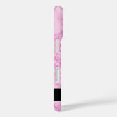 Lavender Lila polierter Marmorstein mit Namen Case-Mate iPhone Hülle (Rückseite / Rechts)