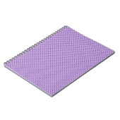 Lavender Lila Polka Dot Classic Minimal Notizblock (Linke Seite)