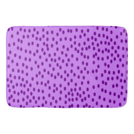 Lavender Lila Polka Dots Badematte