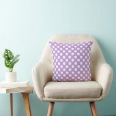 Lavender Lila Polka Dots Kissen (Stuhl )