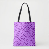 Lavender Lila Polka Dots Tasche (Vorderseite)