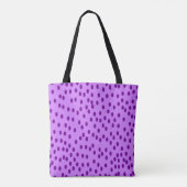 Lavender Lila Polka Dots Tasche (Rückseite)