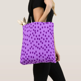 Lavender Lila Polka Dots Tasche