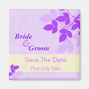 Lavender Lila Save the Date Magnet