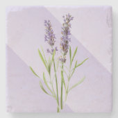 Lavender Lila Soft and Elegante Steinuntersetzer (Vorderseite)