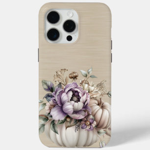LAVENDER LILA & TAN FALL BLUME UND PUMPKINE Case-Mate iPhone HÜLLE