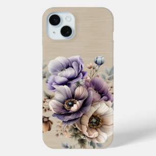 LAVENDER LILA UND BEIGE HERBSTBLUMEN UND KÜRBISSE Case-Mate iPhone HÜLLE