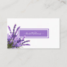 Lavender Lila Wasserfarbe Elegante Minimalistisch