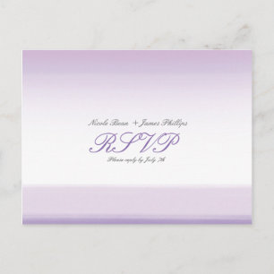 Lavender Lila Watercolor UAWG Wedding Postcard Einladungspostkarte