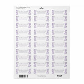 Lavender Lila Wedding Botanical (Vorne)