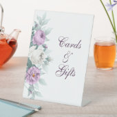 Lavender Lila Wedding Pedestal Sign Sockelschild (In Situ)