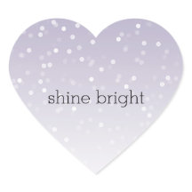 Lavender Lila White Bokeh Confetti