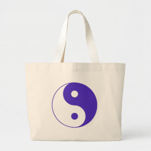 Lavender Lila Yin-Yang Jumbo Stoffbeutel