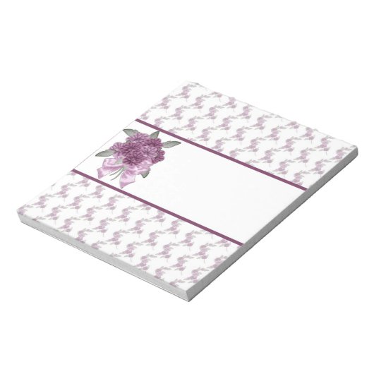 Lavender Lilac Blume Candy Bar Wrappers Favoriten Notizblock (Rotiert)