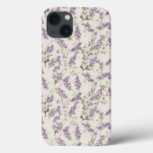 Lavender Lilac Blume Design Case-Mate iPhone Hülle (Rückseite)