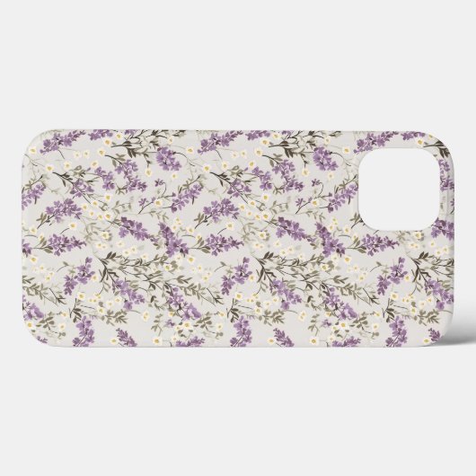 Lavender Lilac Blume Design Case-Mate iPhone Hülle (Rückseite (Horizontal))