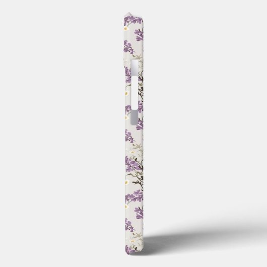 Lavender Lilac Blume Design Case-Mate iPhone Hülle (Rückseite / Links)