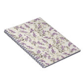 Lavender Lilac Blume Design Notizblock (Rechte Seite)