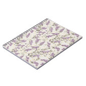 Lavender Lilac Blume Design Notizblock (Linke Seite)