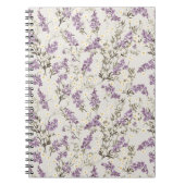 Lavender Lilac Blume Design Notizblock (Vorderseite)