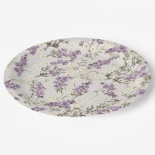 Lavender Lilac Blume Design Pappteller (Schrägansicht)