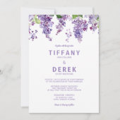 Lavender Lilac Einladung zur Hochzeit (Vorderseite)