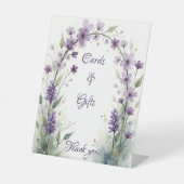 Lavender & Lilac Floral Arch Gifts Sockelschild (Vorderseite)
